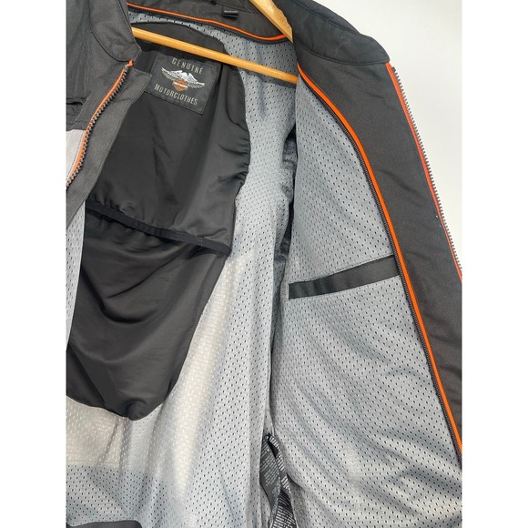 Harley Davidson Piledriver 98284-19VM Full Zip Riding Jacket Size Large No Liner - Picture 4 of 11